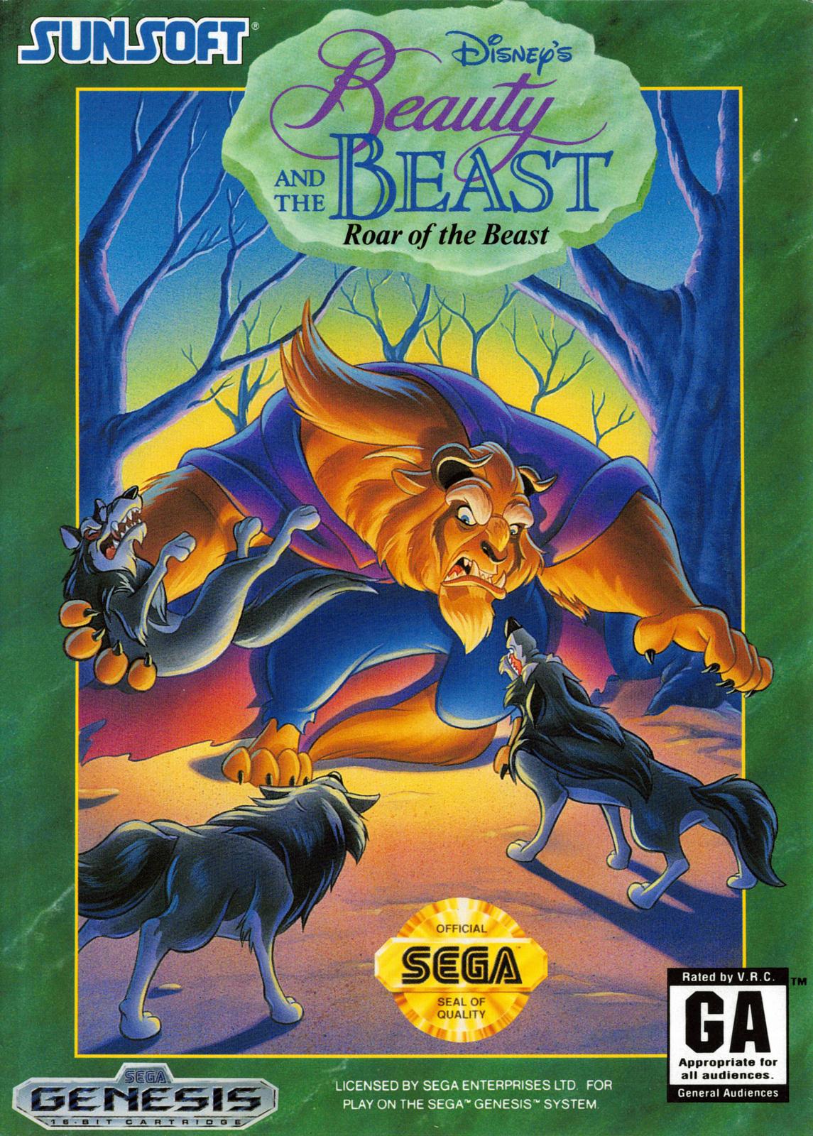 Nexwave Video Games Inc. - Beauty and the Beast: Roar of the Beast - Video Game - Sega Genesis