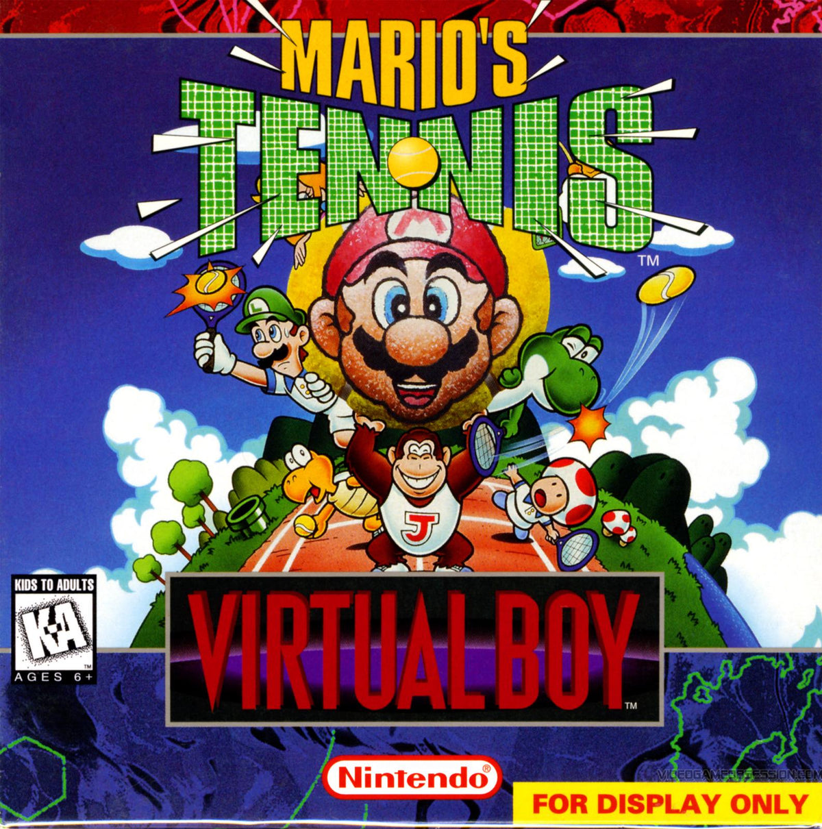 Nexwave Video Games Inc. - Mario's Tennis - Video Game - Virtual Boy