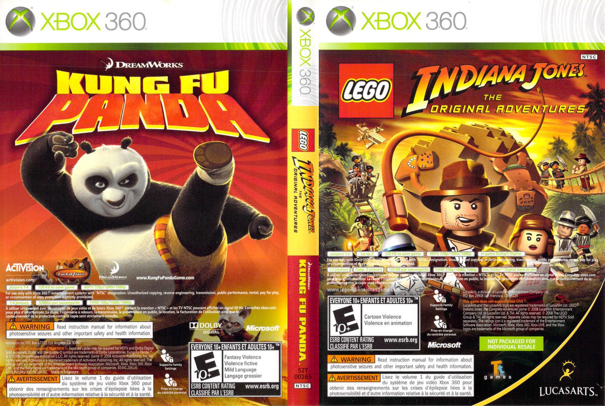 Nexwave Video Games Inc. - LEGO Indiana Jones and Kung Fu Panda Combo - Video Game - Xbox 360