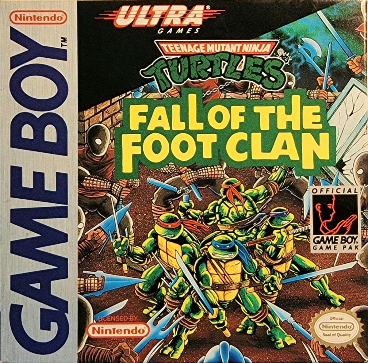Nexwave Video Games Inc. - Teenage Mutant Ninja Turtles Fall of the Foot Clan - Video Game - GameBoy
