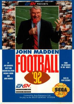 Nexwave Video Games Inc. - John Madden Football '92 - Video Game - Sega Genesis
