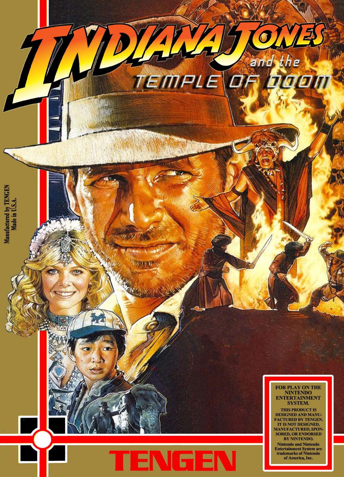 Nexwave Video Games Inc. - Indiana Jones and the Temple of Doom [Tengen] - Video Game - NES