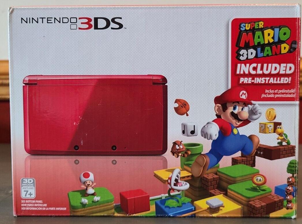 Nintendo 3DS Flame Red [Super Mario 3D Land Pre-installed] - Nintendo 3DS