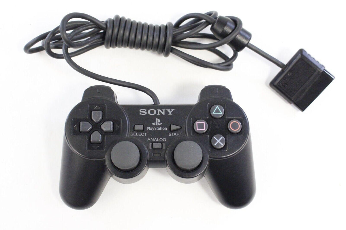 Nexwave Video Games Inc. - Black Dual Shock Controller - Video Game - Playstation 2