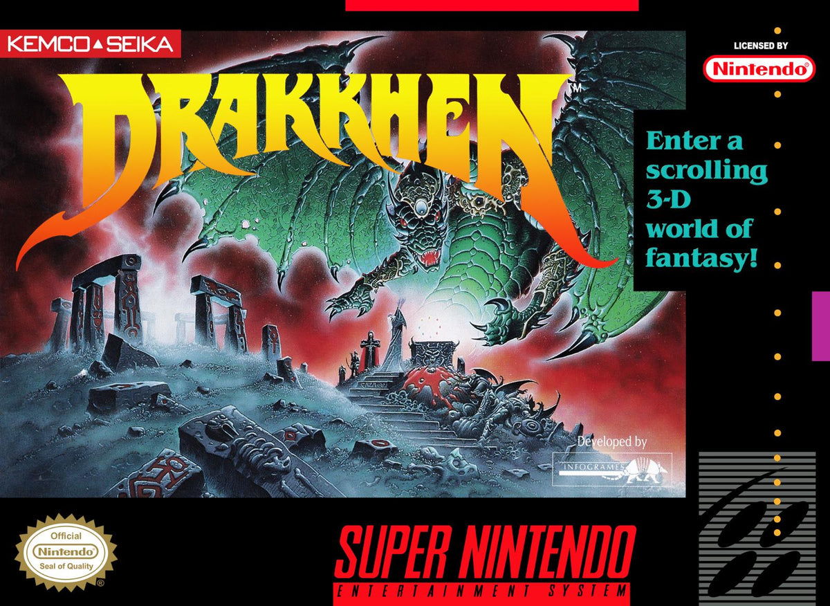 Nexwave Video Games Inc. - Drakkhen - Video Game - Super Nintendo