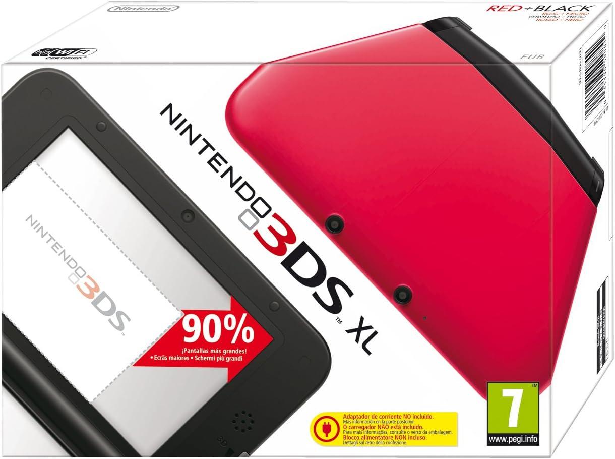 Nintendo 3DS XL Red + Black - PAL Nintendo 3DS
