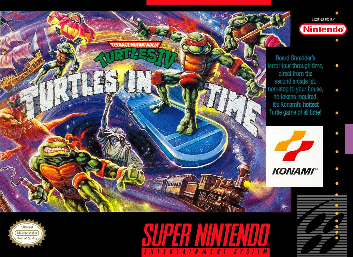 Nexwave Video Games Inc. - Teenage Mutant Ninja Turtles IV Turtles in Time - Video Game - Super Nintendo