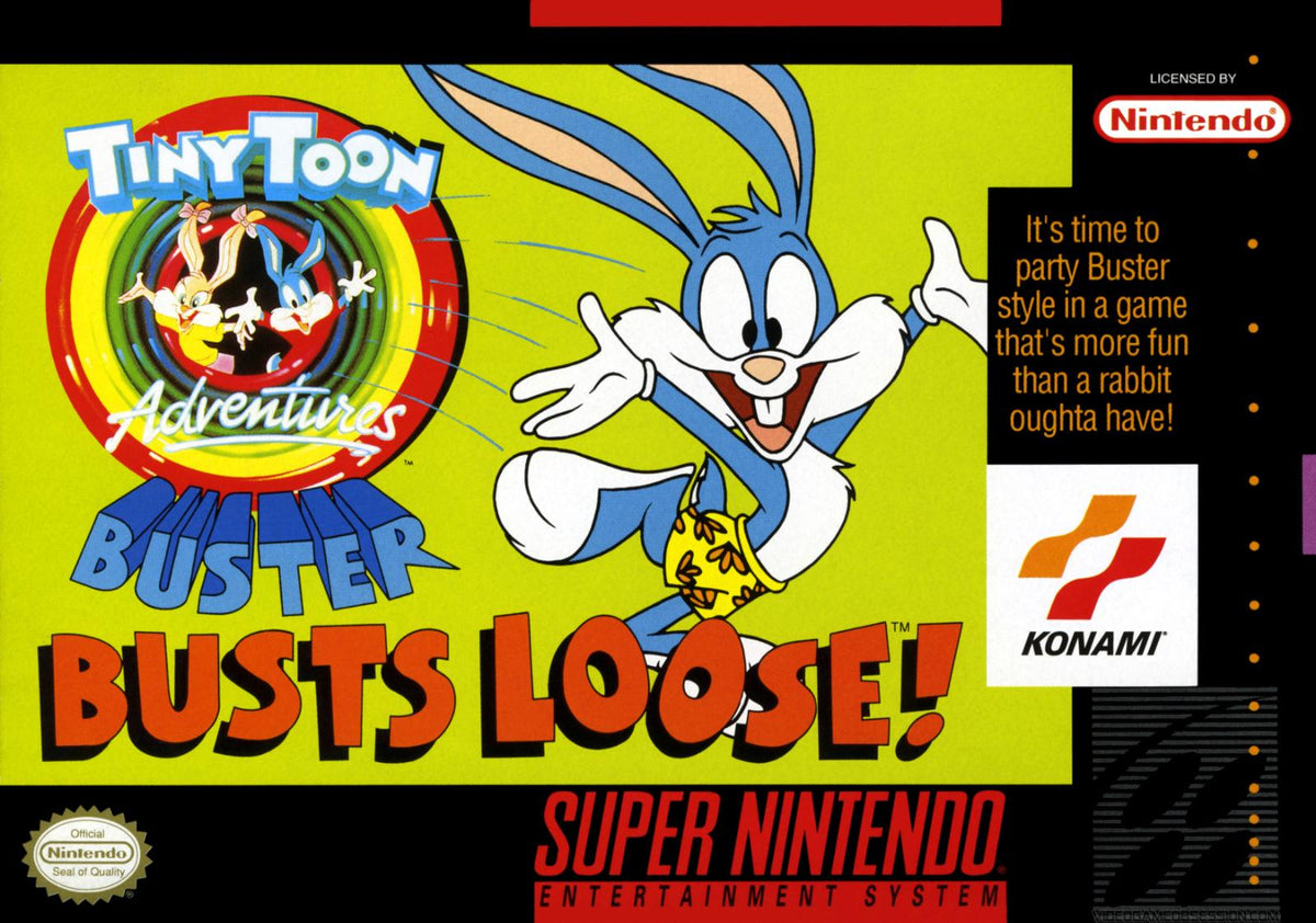 Nexwave Video Games Inc. - Tiny Toon Adventures Buster Busts Loose - Video Game - Super Nintendo