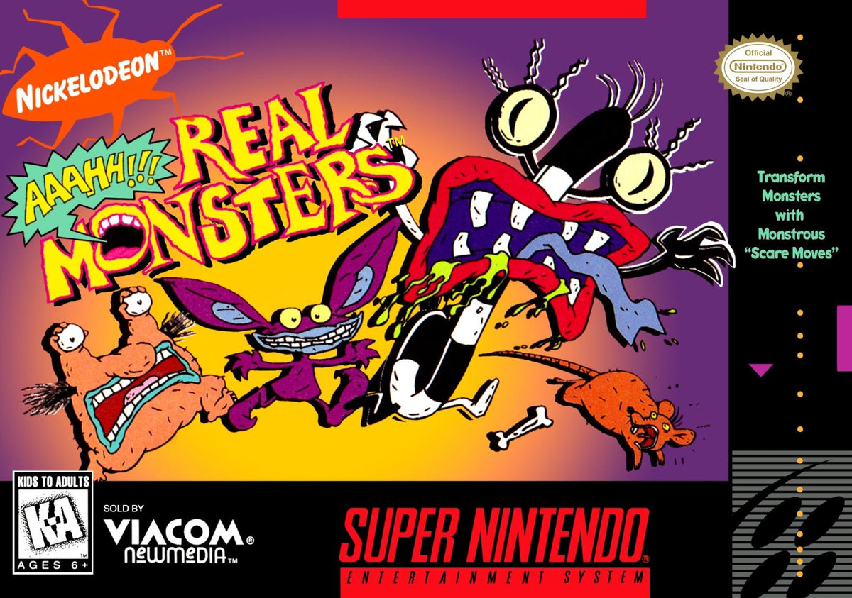 Nexwave Video Games Inc. - AAAHH Real Monsters - Video Game - Super Nintendo