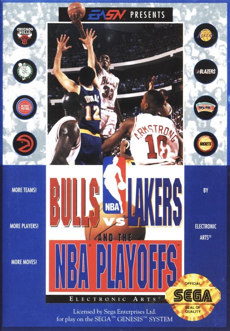 Nexwave Video Games Inc. - Bulls vs Lakers and the NBA Playoffs - Video Game - Sega Genesis